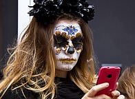 Sugar Skull - warsztaty charakteryzacji z Agnieszką Wojciechowską. Fot. Anita Kot