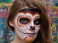 Sugar Skull - warsztaty charakteryzacji z Agnieszką Wojciechowską. Fot. Anita Kot