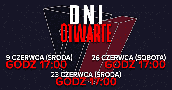 Zapraszamy na dni otwarte 9 VI 2021 r. (środa) o 17:00, 23 VI 2021 r. (środa) o 17:00 oraz 26 VI 2021 r. (sobota) o 17:00