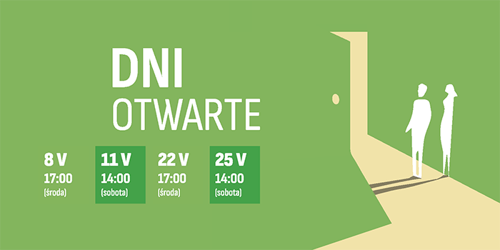 Zapraszamy na majowe Dni Otwarte 2024 w WSR i WSBMiR! 8, 22 V (środy) o 17:00 oraz 11, 25 V (soboty) o 14:00