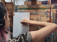 Zdjęcia z warsztatów rysunkowych u Aleksandra Konarzewskiego I 2026 r. - fot. Grzegorz Rusinek