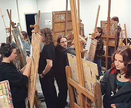 Zdjęcia z warsztatów rysunkowych u Aleksandra Konarzewskiego - styczeń 2026